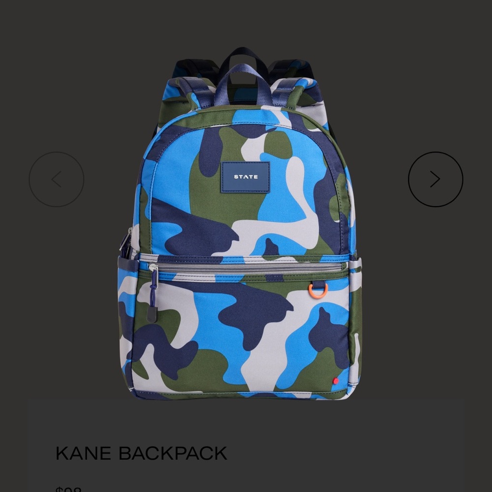 STATE Camouflage Backpack - Blue, Green, White